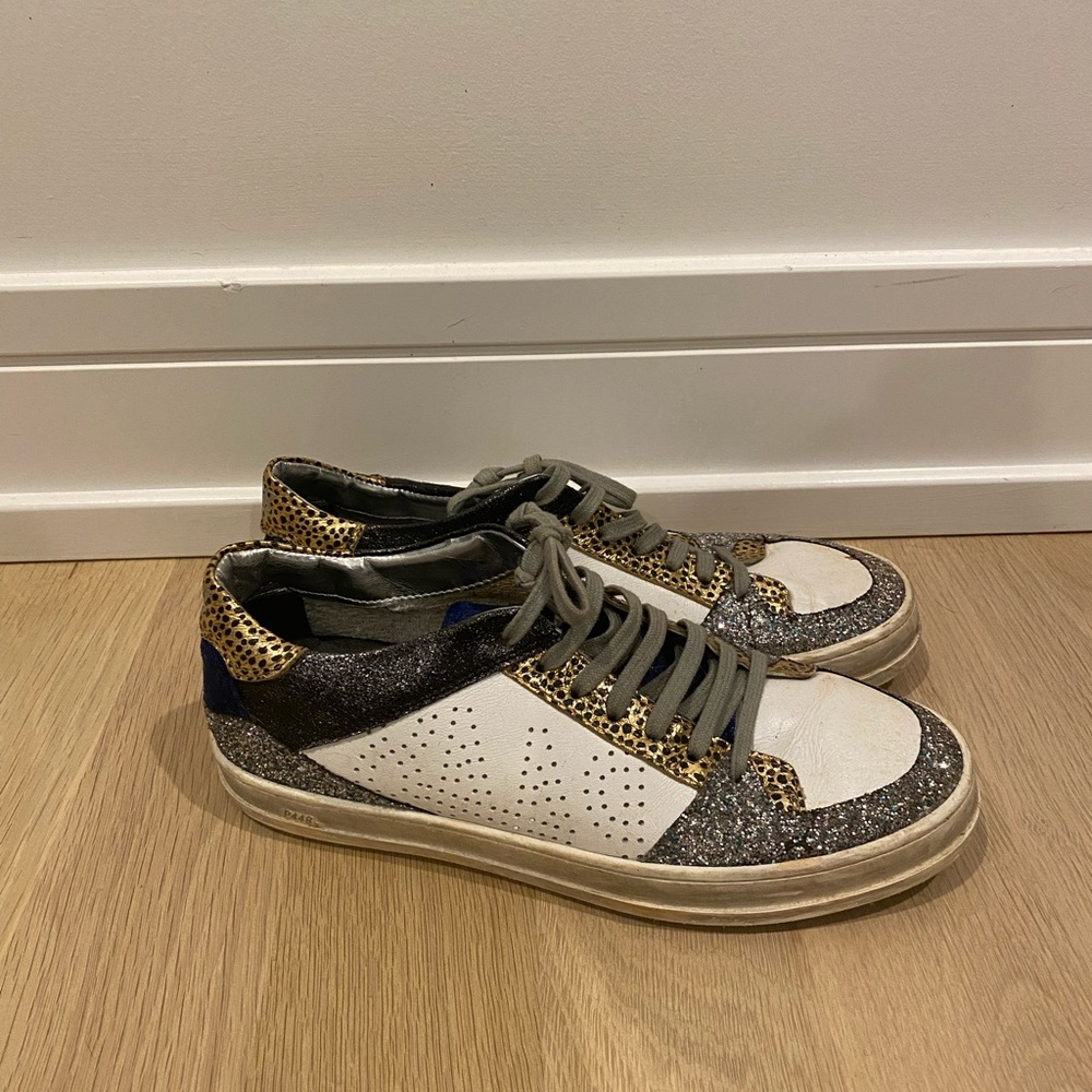 P448 glitter and velvet sneakers Size 38